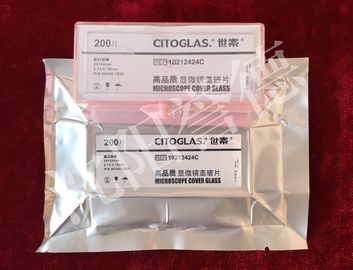 China Mikrobiologie-Prüfungs-Gewebelehre-Verbrauchsmaterial-Objektträger-Deckgläser 24mm × 24mm fournisseur