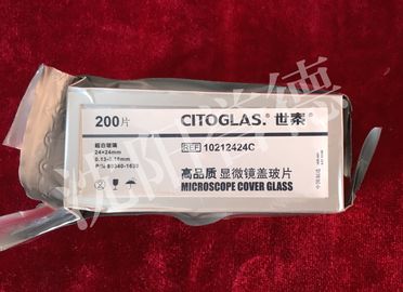 China Hohe transparente Gewebelehre-Verbrauchsmaterialien, Mikroskop-Objektträger und Deckgläser 24mm × 24mm usine